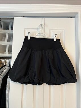 Aerie Black Bubble Tennis Skirt